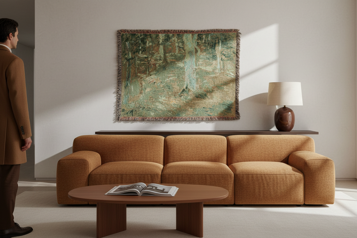 The Forest of Compiègne — Morisot Tapestry Blanket