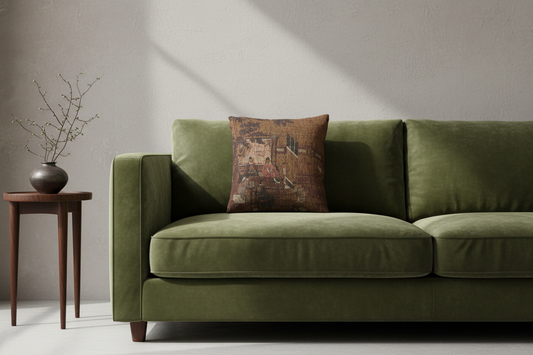 The Four Accomplishments Painting Pillow