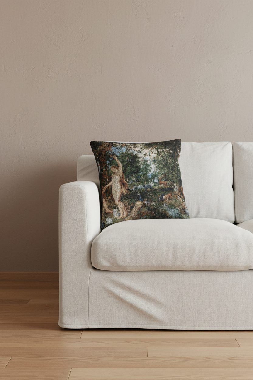 The Garden of Eden with the Fall of Man — Rubens Pillow