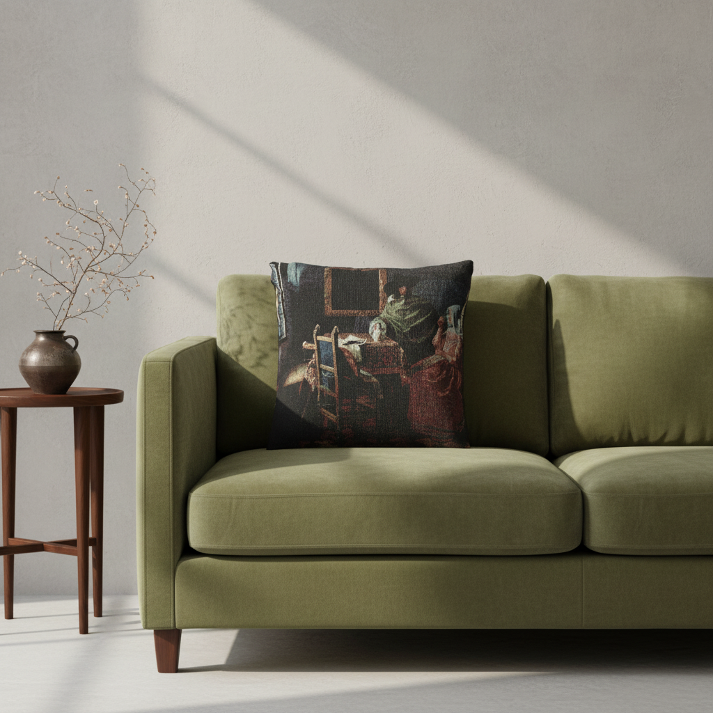 The Glass of Wine — Vermeer Pillow