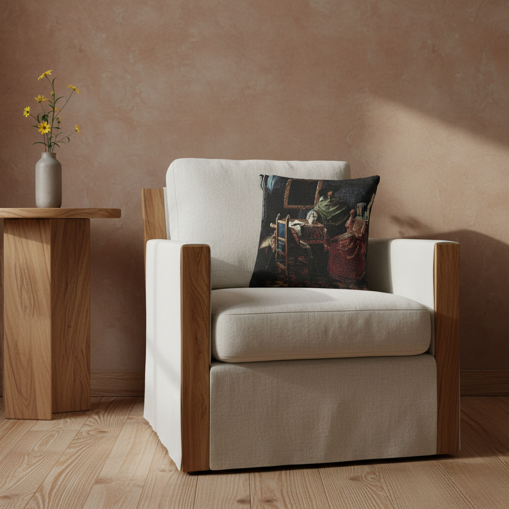 The Glass of Wine — Vermeer Pillow