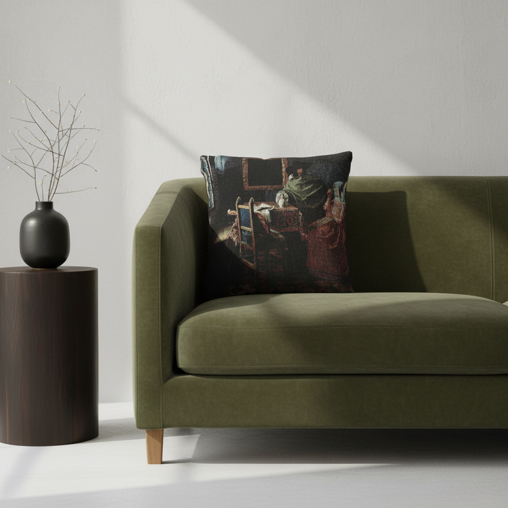 The Glass of Wine — Vermeer Pillow