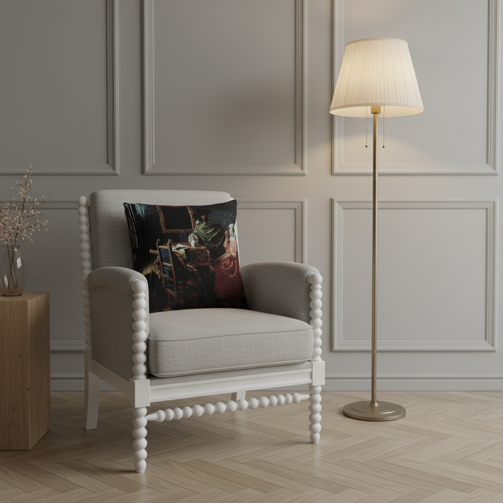 The Glass of Wine — Vermeer Pillow