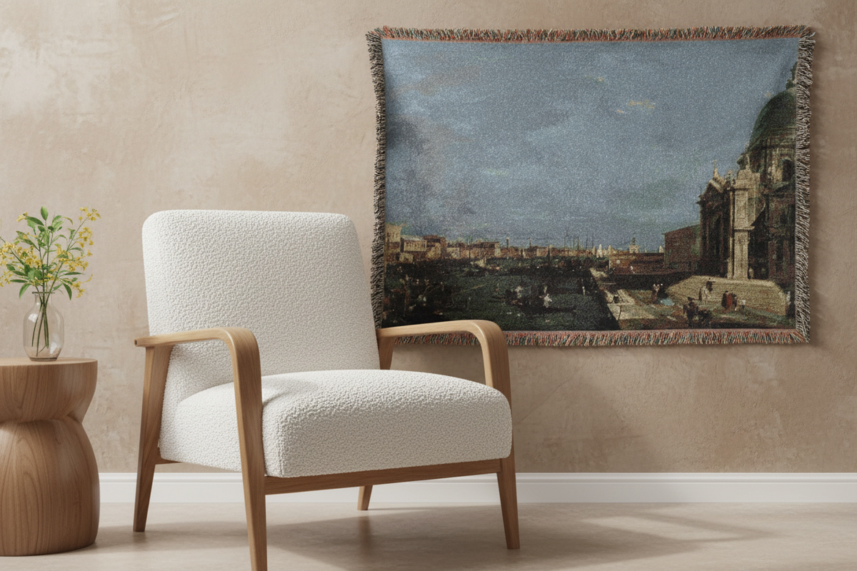 The Grand Canal, Venice — Guardi Tapestry Blanket