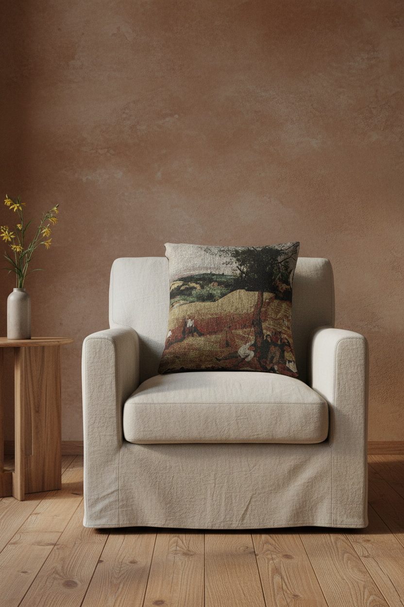 The Harvesters — Bruegel Pillow