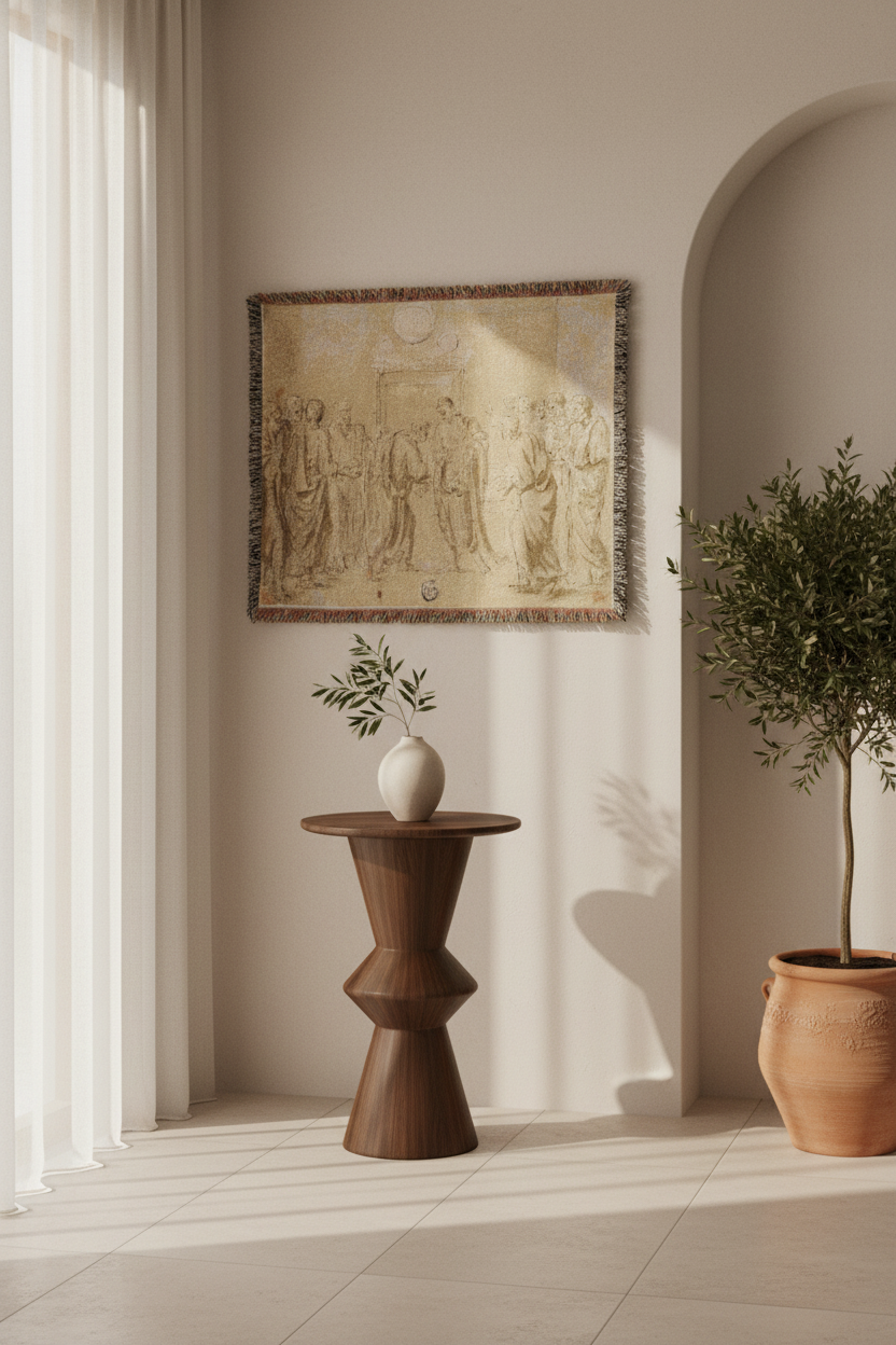 The Incredulity of Saint Thomas (style of Poussin) Tapestry Blanket