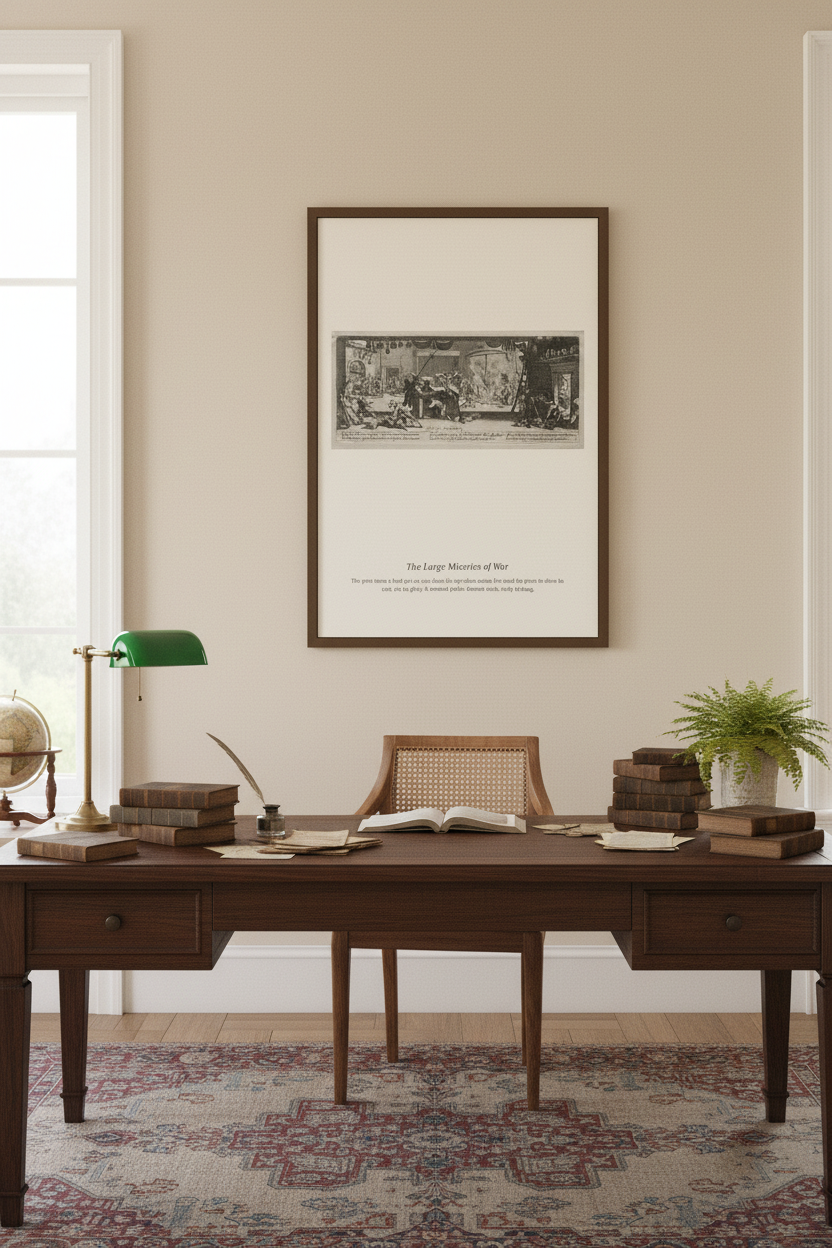 The Large Miseries of War (4) — Antique Historical Print