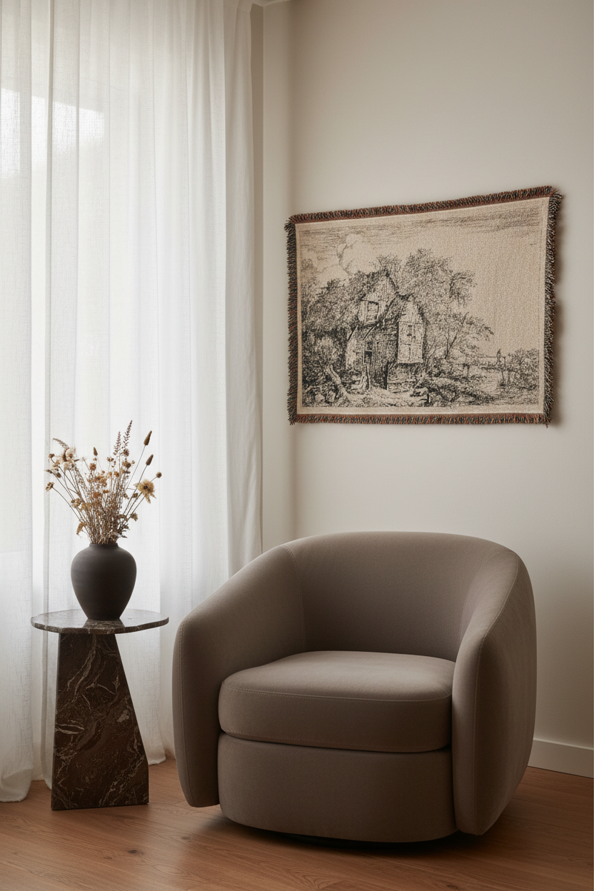 The Little Bridge — Ruisdael Tapestry Blanket