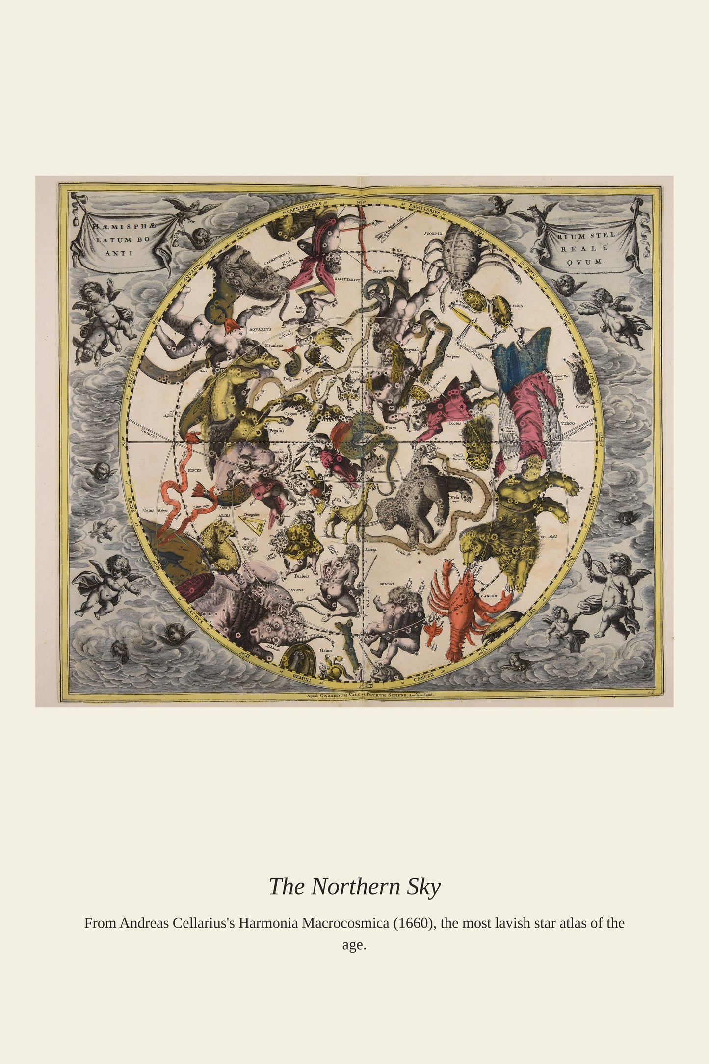 The Northern Constellations (2) - Antique Celestial Print