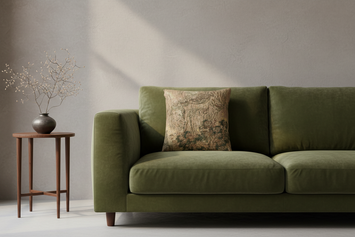 The Peach Blossom Spring Pillow
