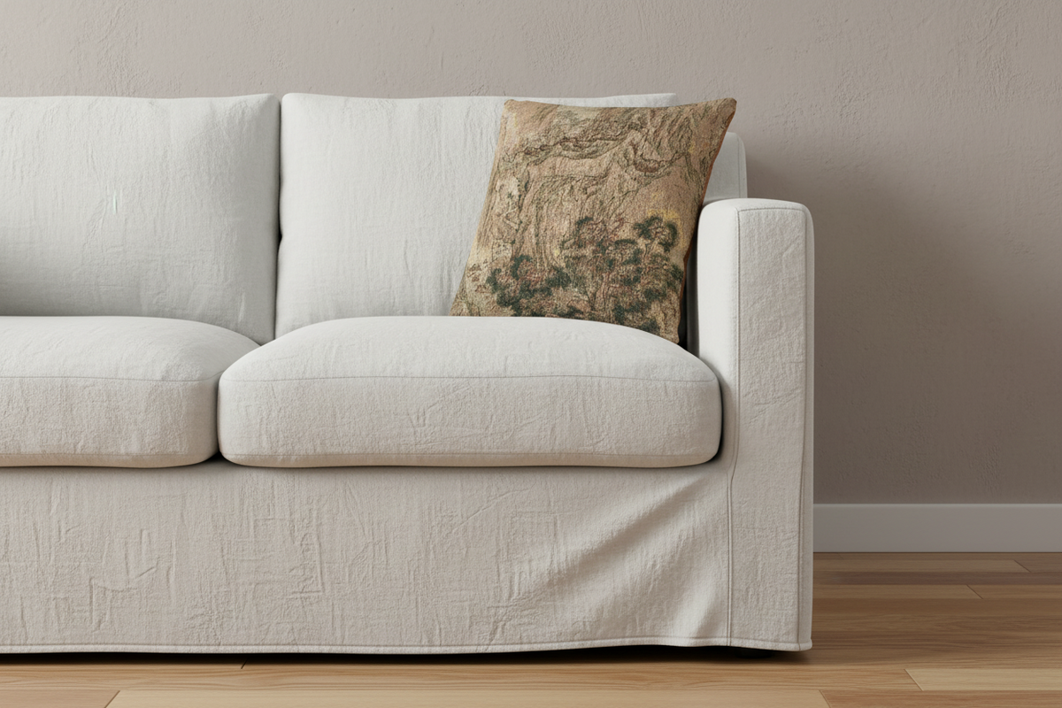 The Peach Blossom Spring Pillow
