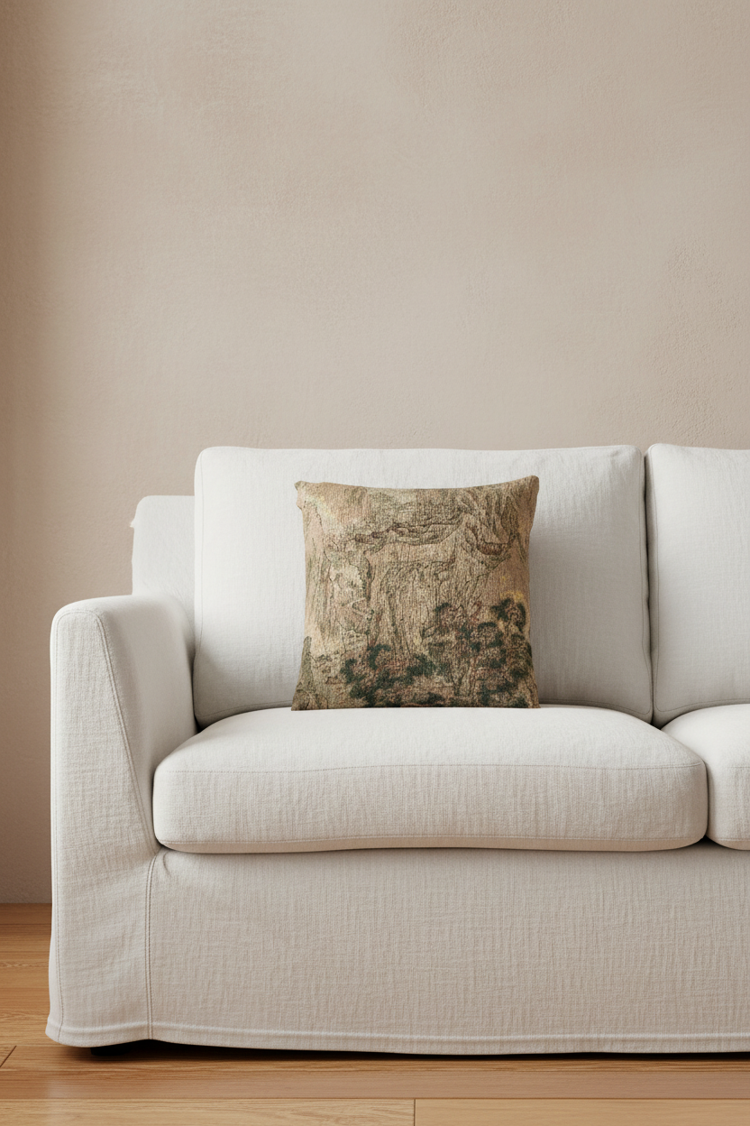 The Peach Blossom Spring Pillow