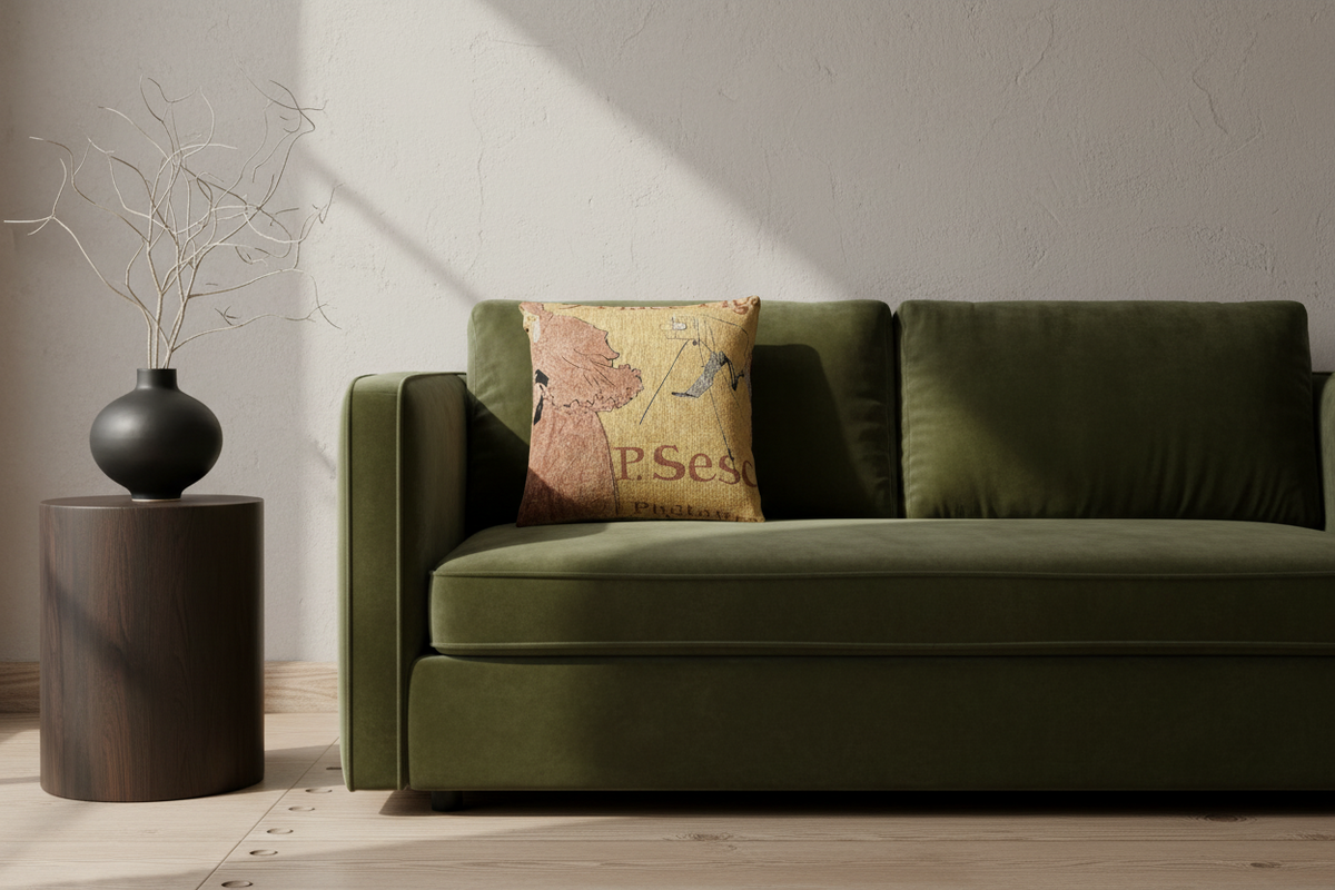 The Photographer Sescau — Toulouse-Lautrec Pillow