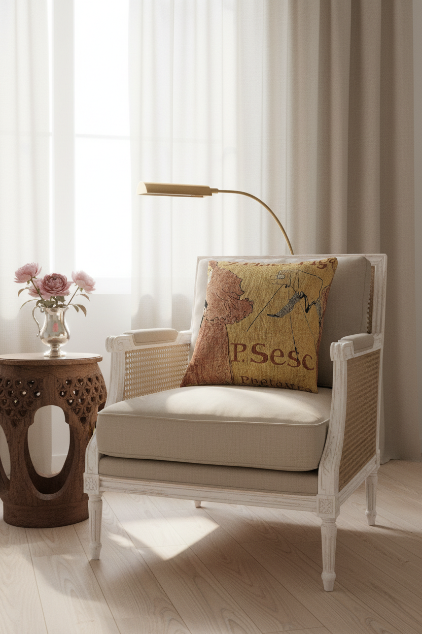 The Photographer Sescau — Toulouse-Lautrec Pillow
