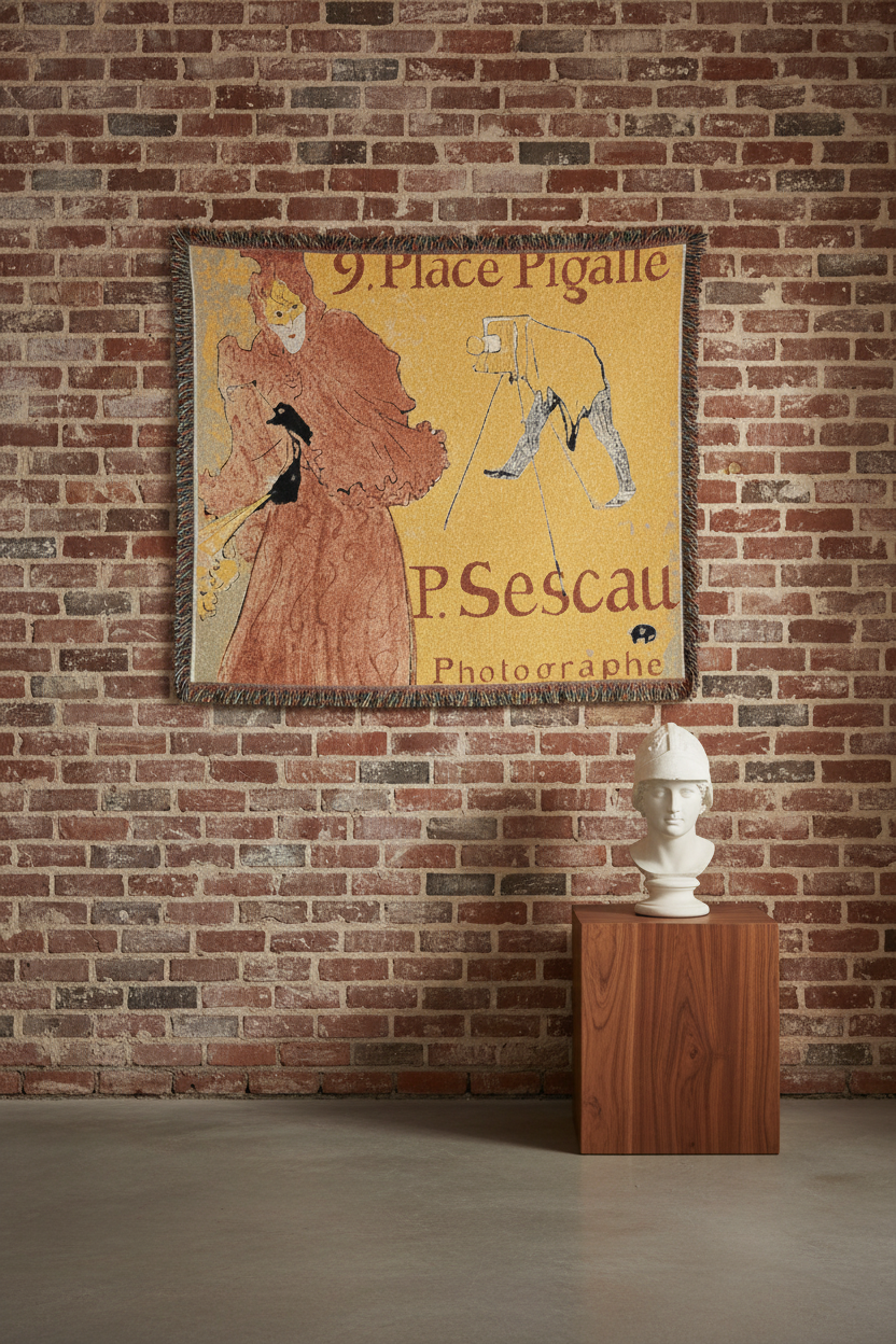 The Photographer Sescau — Toulouse-Lautrec Tapestry Blanket