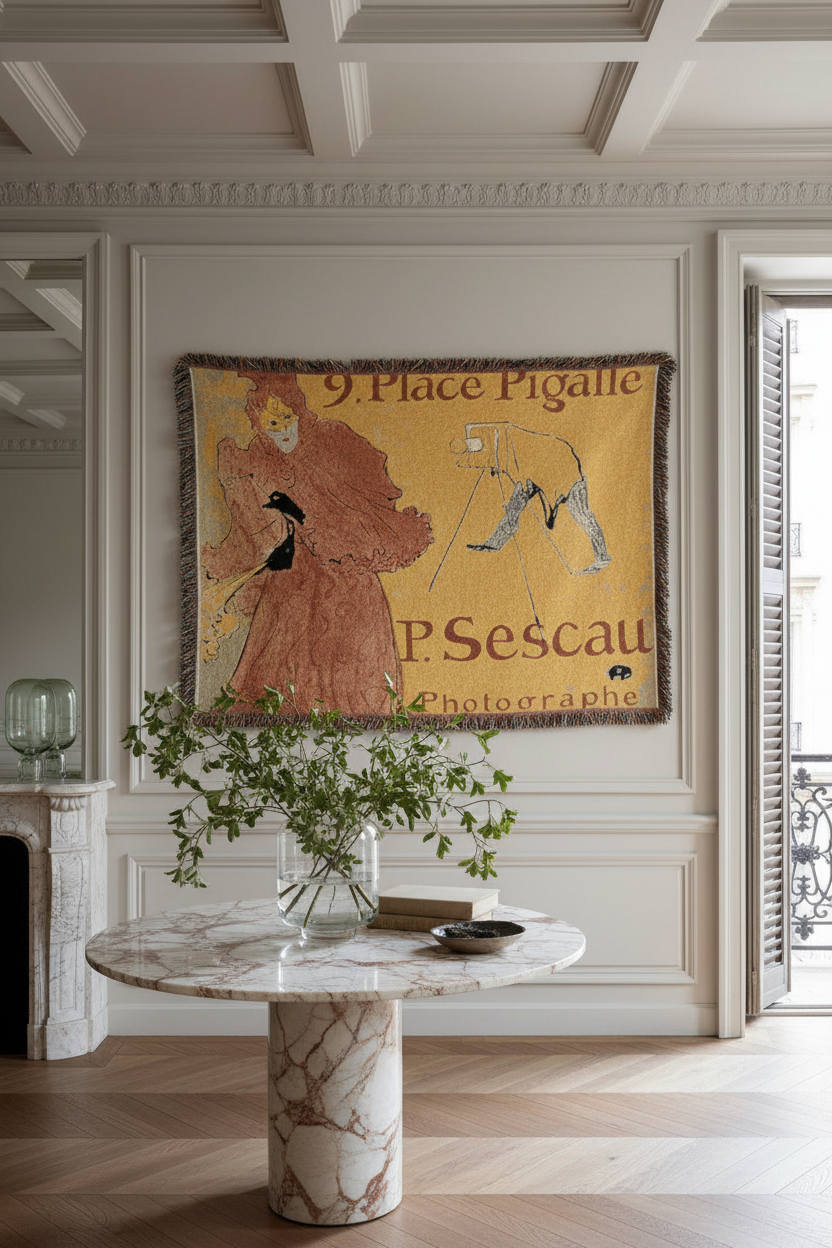 The Photographer Sescau — Toulouse-Lautrec Tapestry Blanket