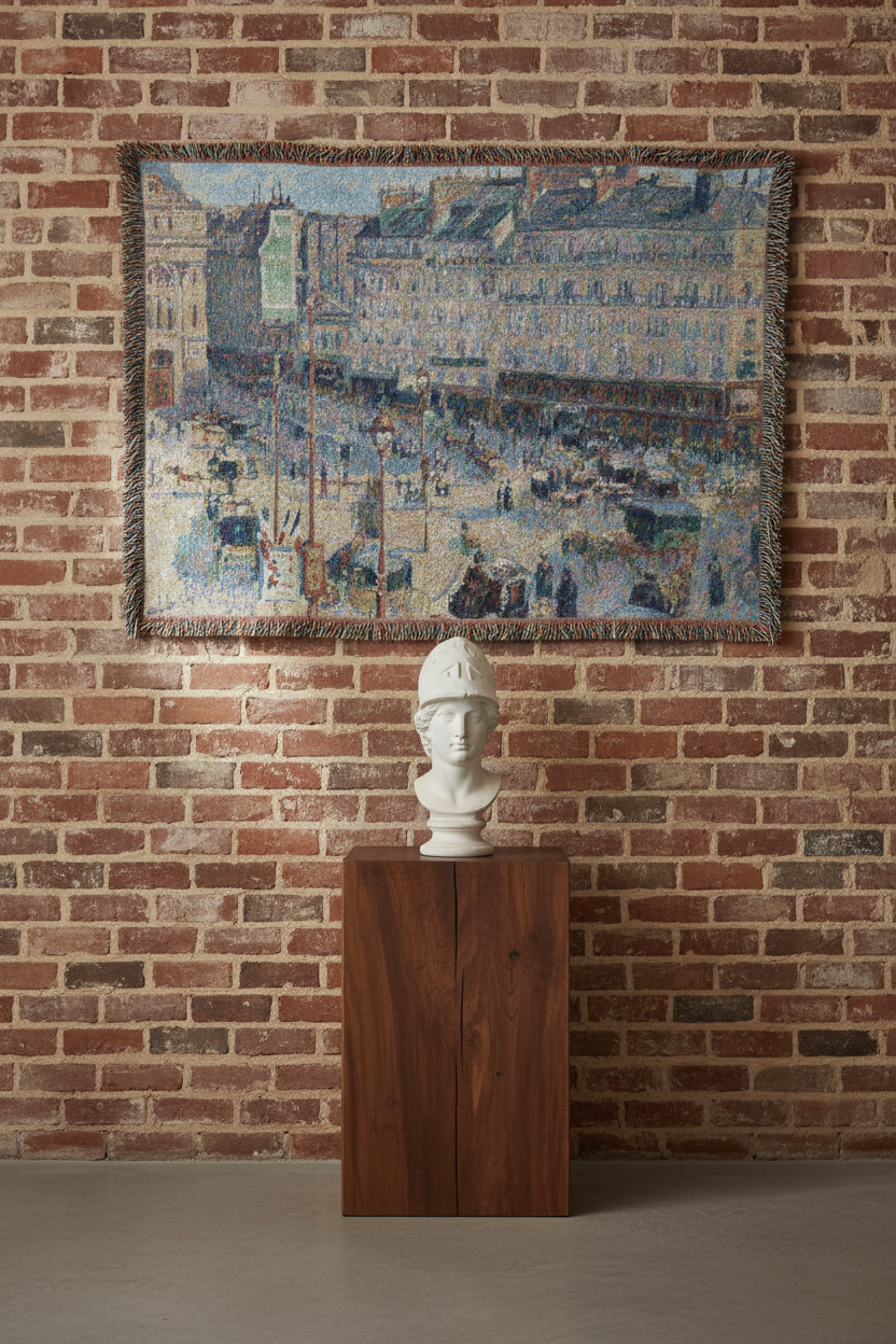 The Place du Havre, Paris — Pissarro Tapestry Blanket