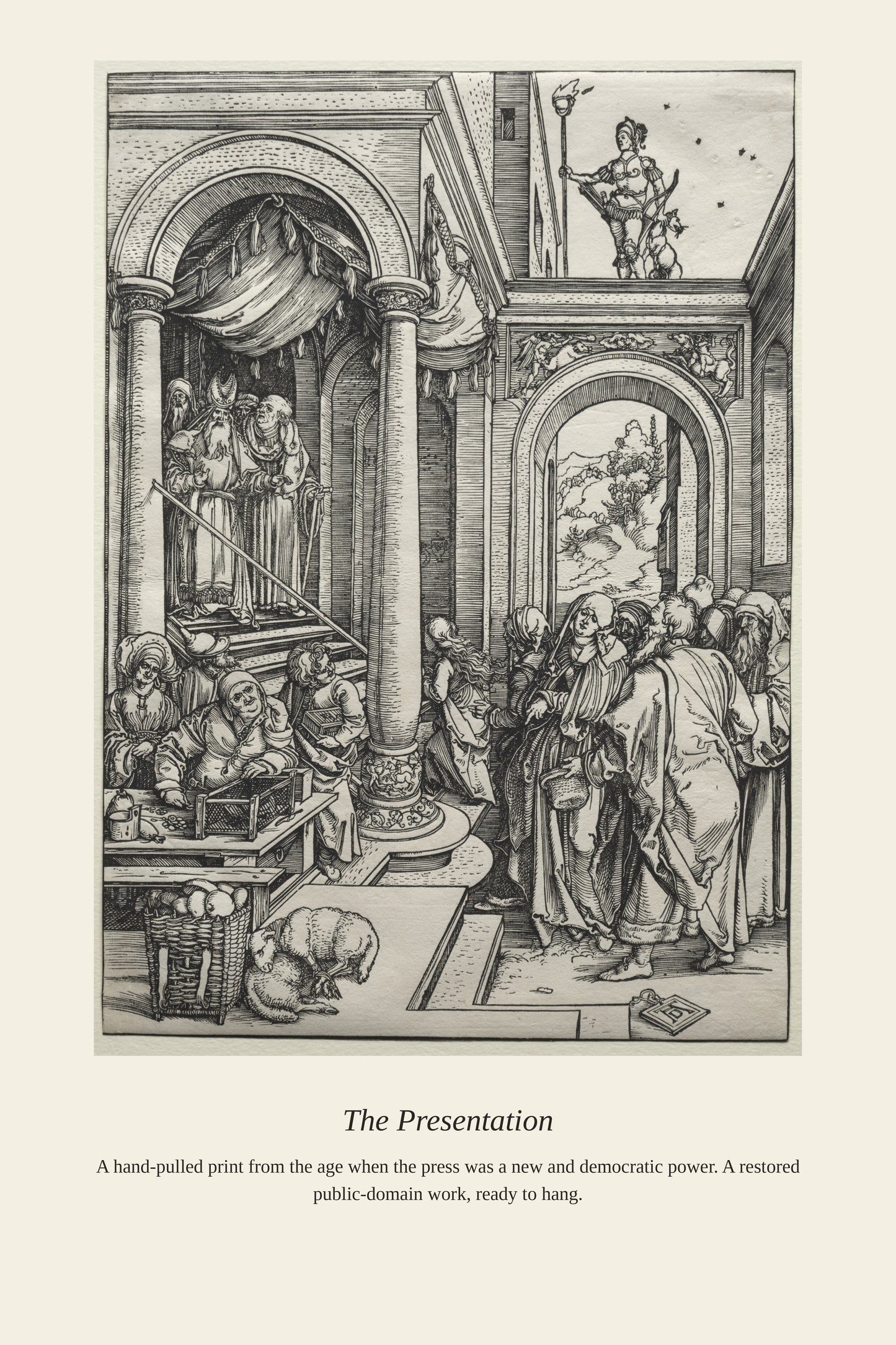 The Presentation - Antique Art Print