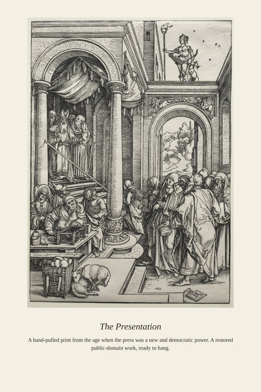 The Presentation - Antique Art Print