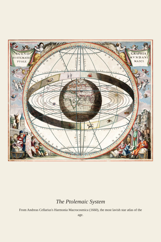 The Ptolemaic System (3) - Antique Celestial Print