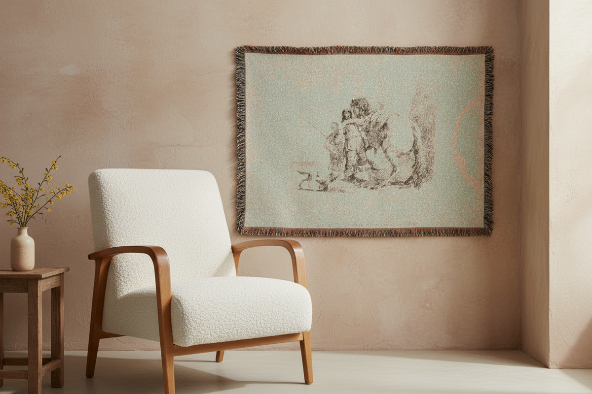 The Rider Standing — Tiepolo Tapestry Blanket