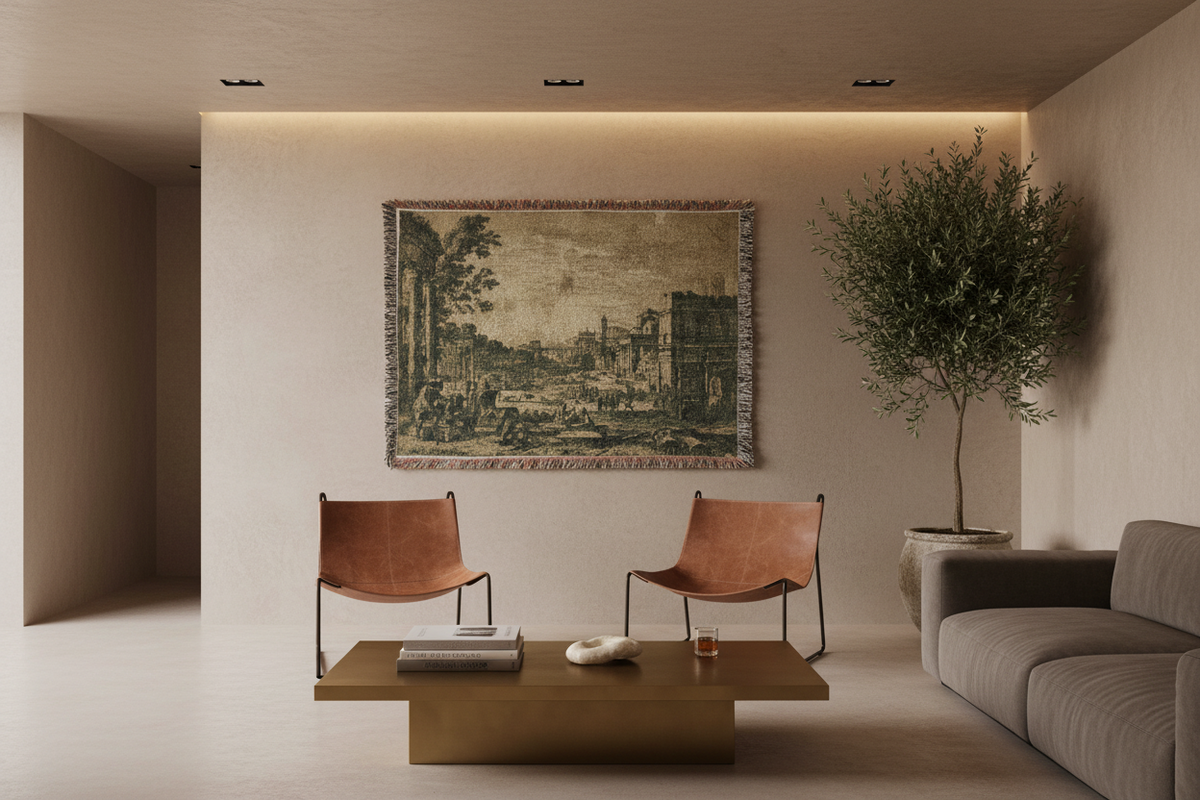 The Roman Forum — Lorrain Tapestry Blanket