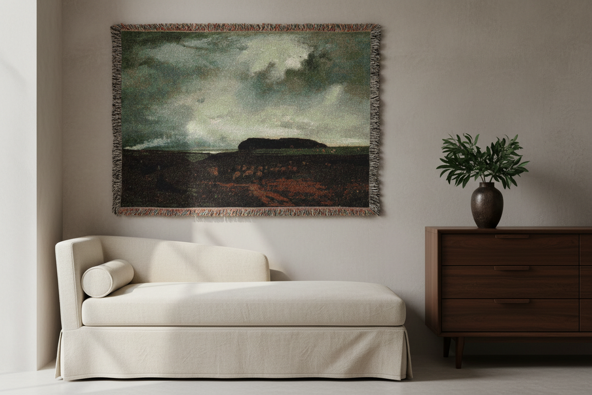 The Storm — Inness Tapestry Blanket
