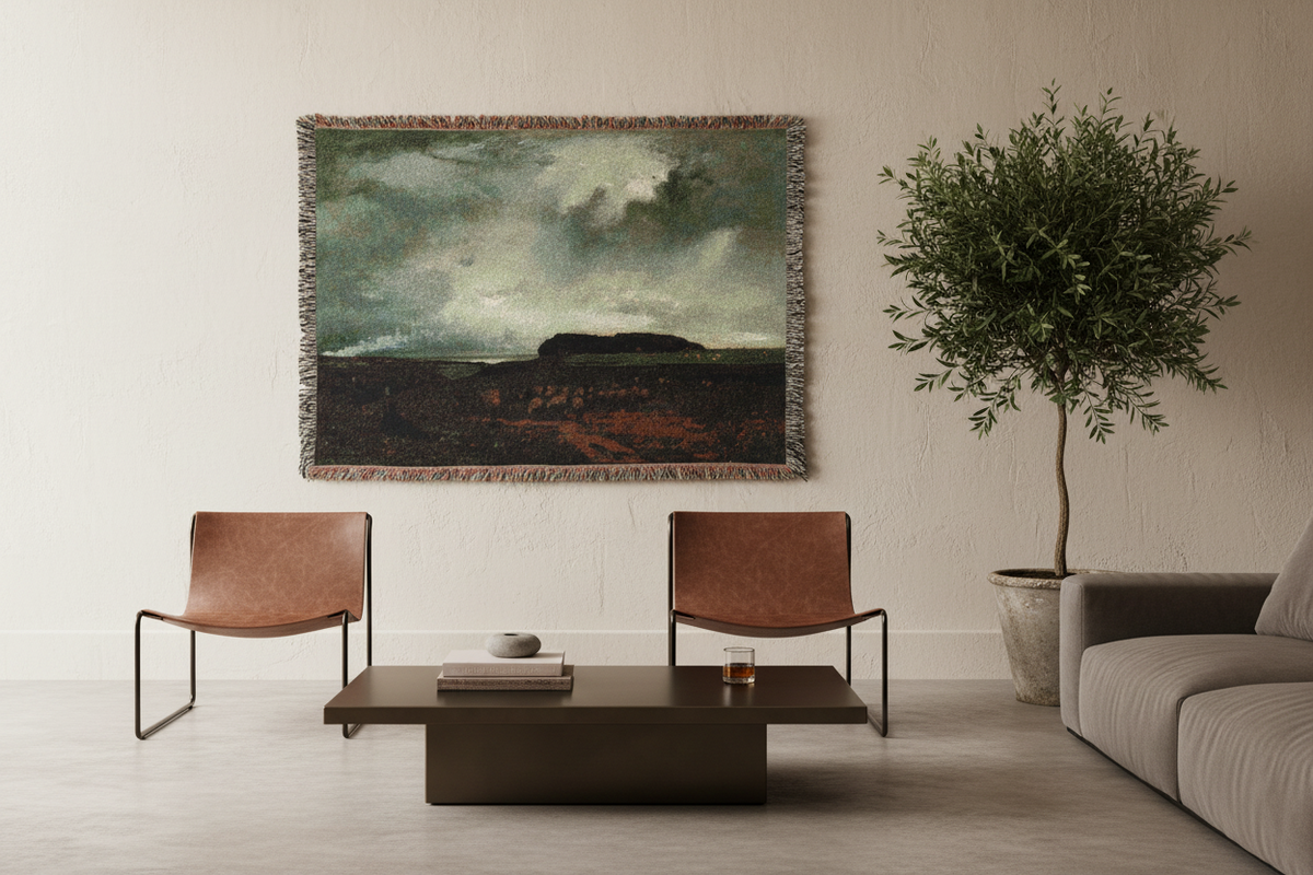 The Storm — Inness Tapestry Blanket