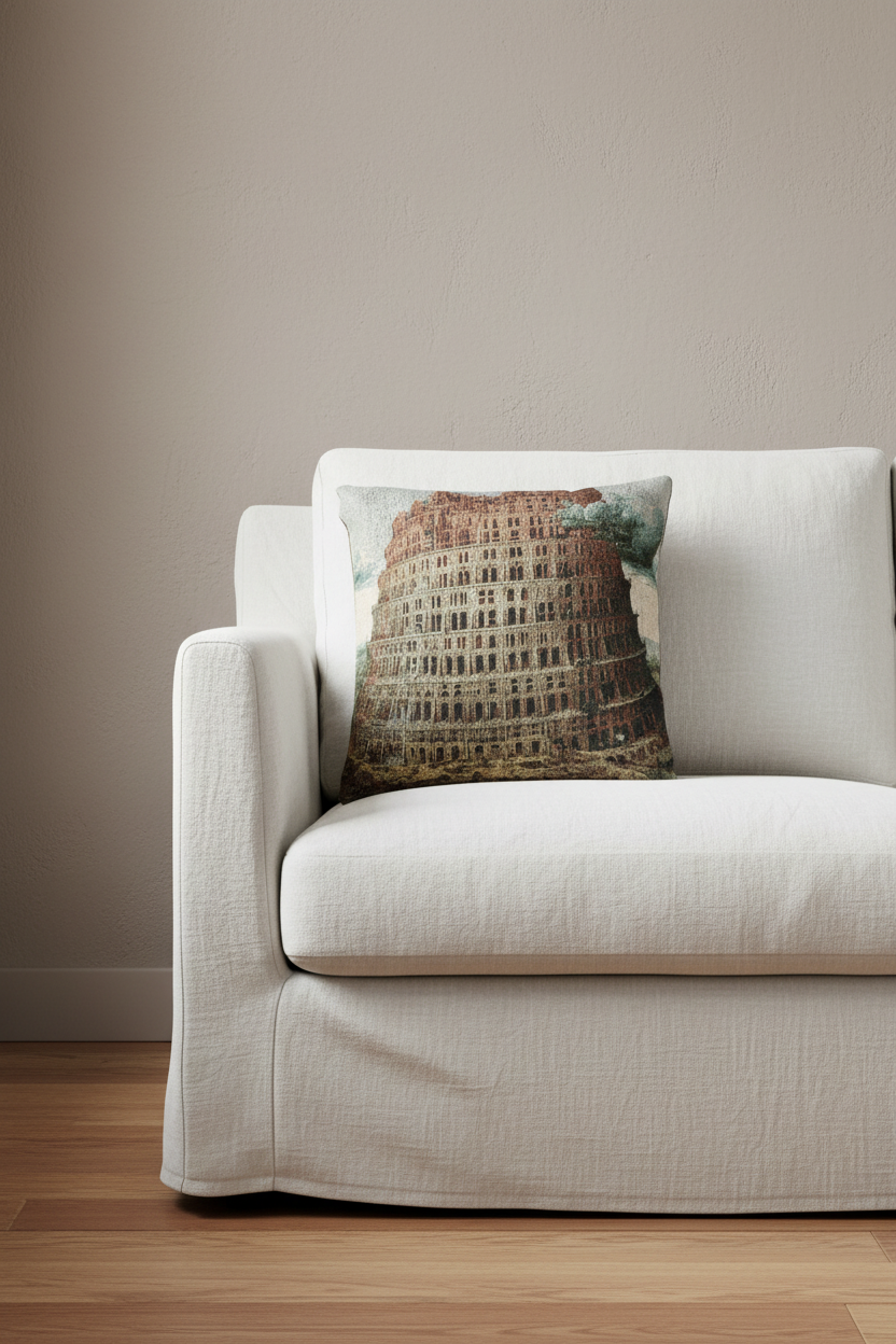 The Tower of Babel (Rotterdam) — Bruegel Pillow