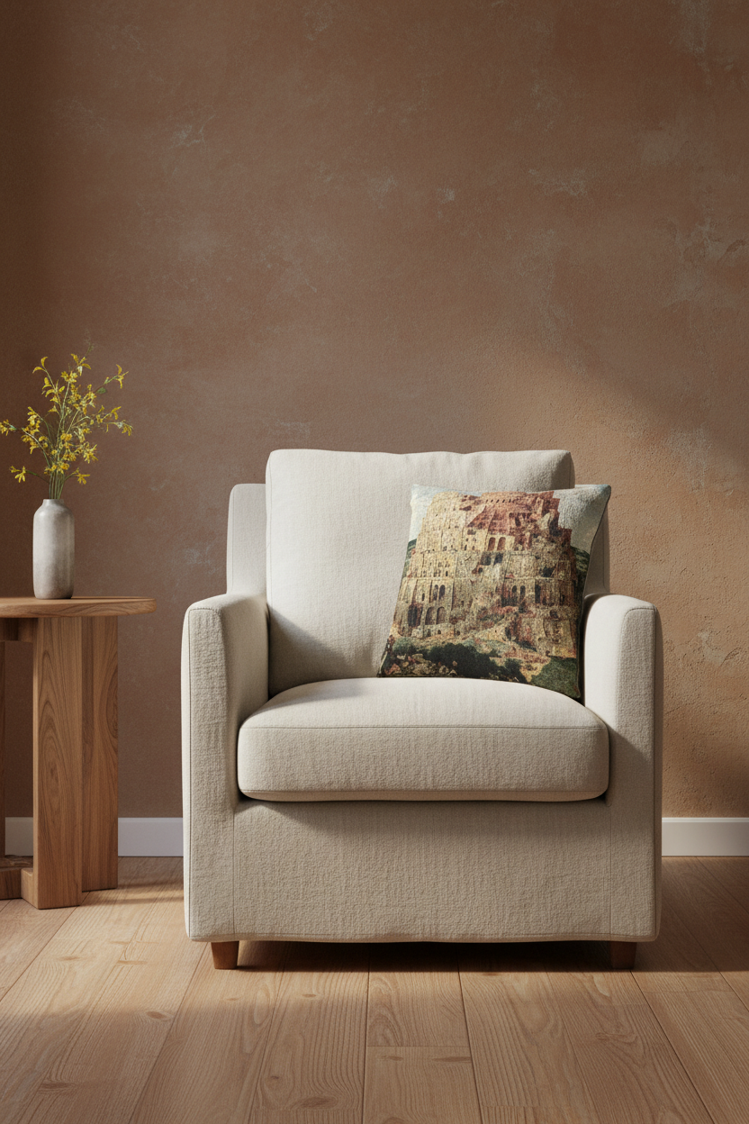 The Tower of Babel (Vienna) — Bruegel Pillow