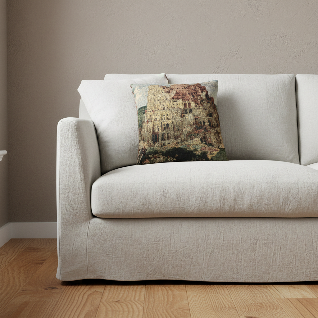 The Tower of Babel (Vienna) — Bruegel Pillow