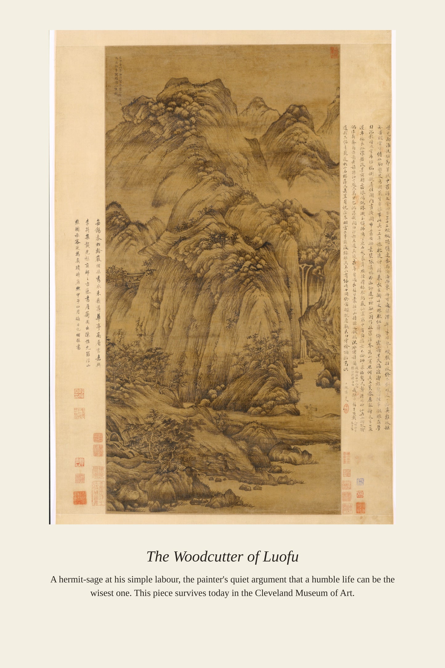 The Woodcutter of Luofu - Antique Asian Art Print