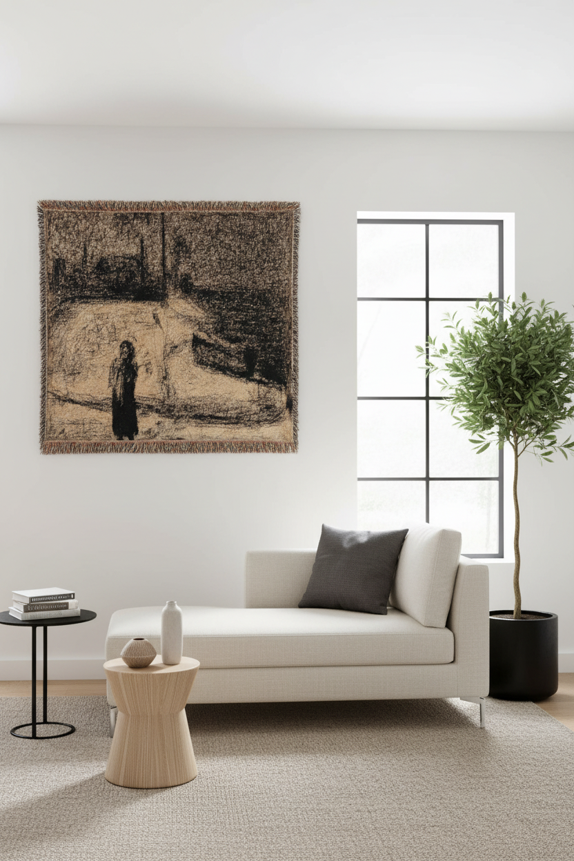 The Zone (Outside the City Walls) — Seurat Tapestry Blanket