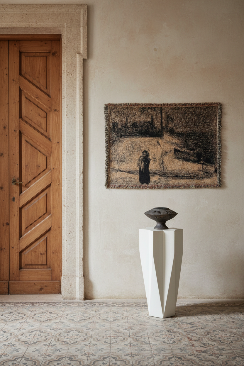 The Zone (Outside the City Walls) — Seurat Tapestry Blanket