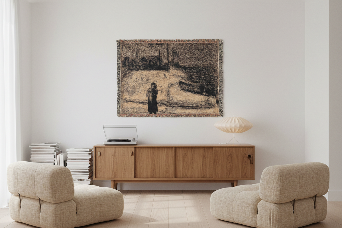 The Zone (Outside the City Walls) — Seurat Tapestry Blanket