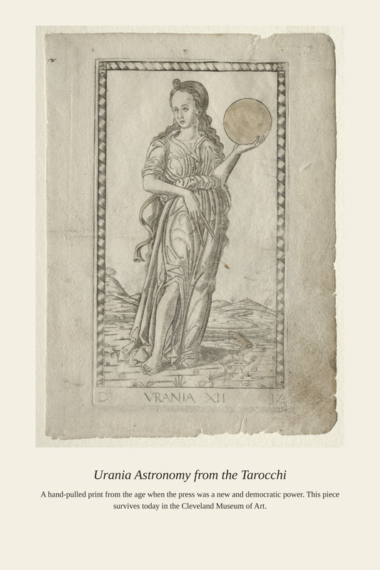 Urania, Mantegna Tarocchi - Antique Celestial Print