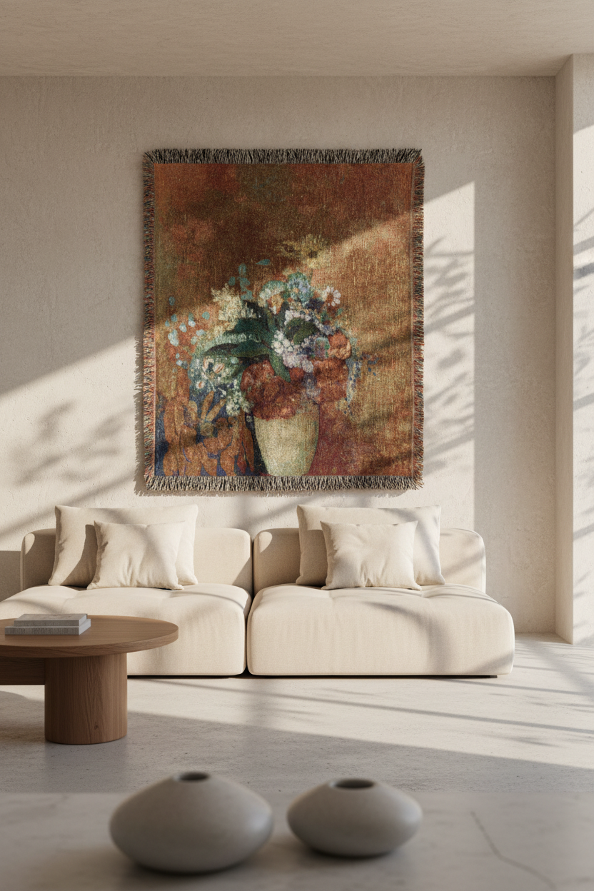 Vase of Flowers Tapestry Blanket