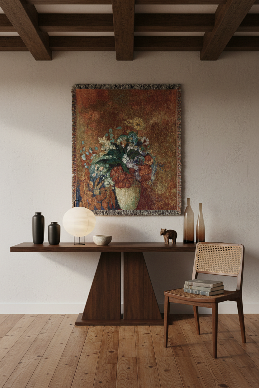 Vase of Flowers Tapestry Blanket