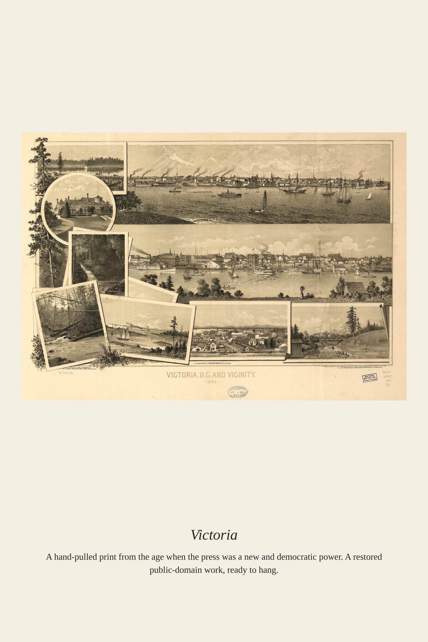 Victoria - Antique Map Print