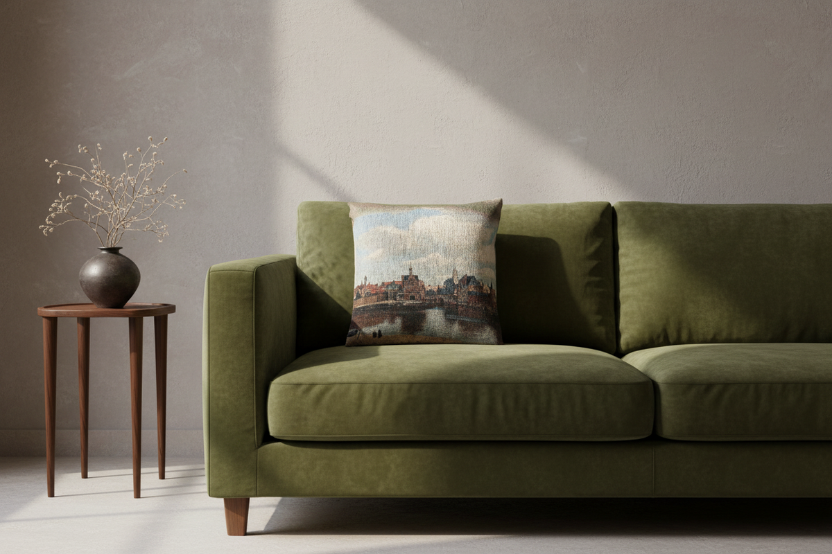 View of Delft — Vermeer Pillow