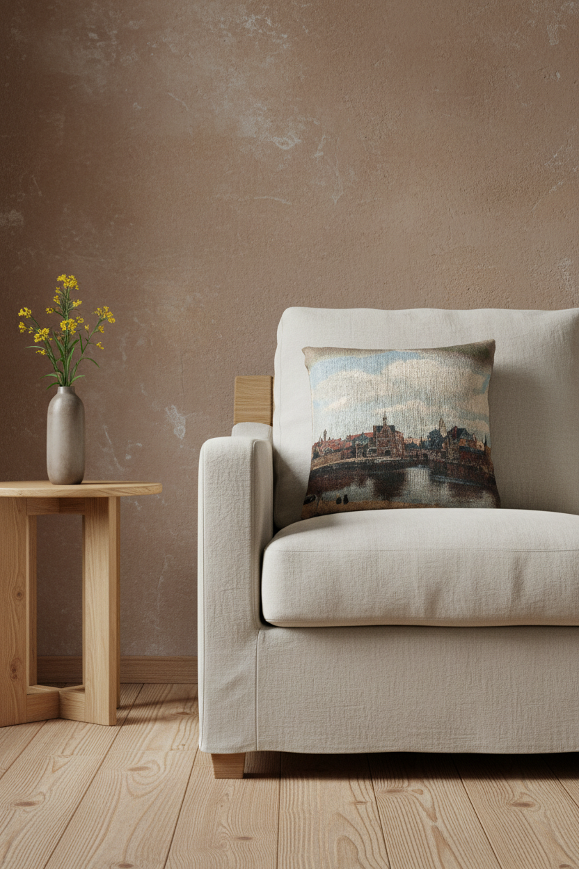 View of Delft — Vermeer Pillow