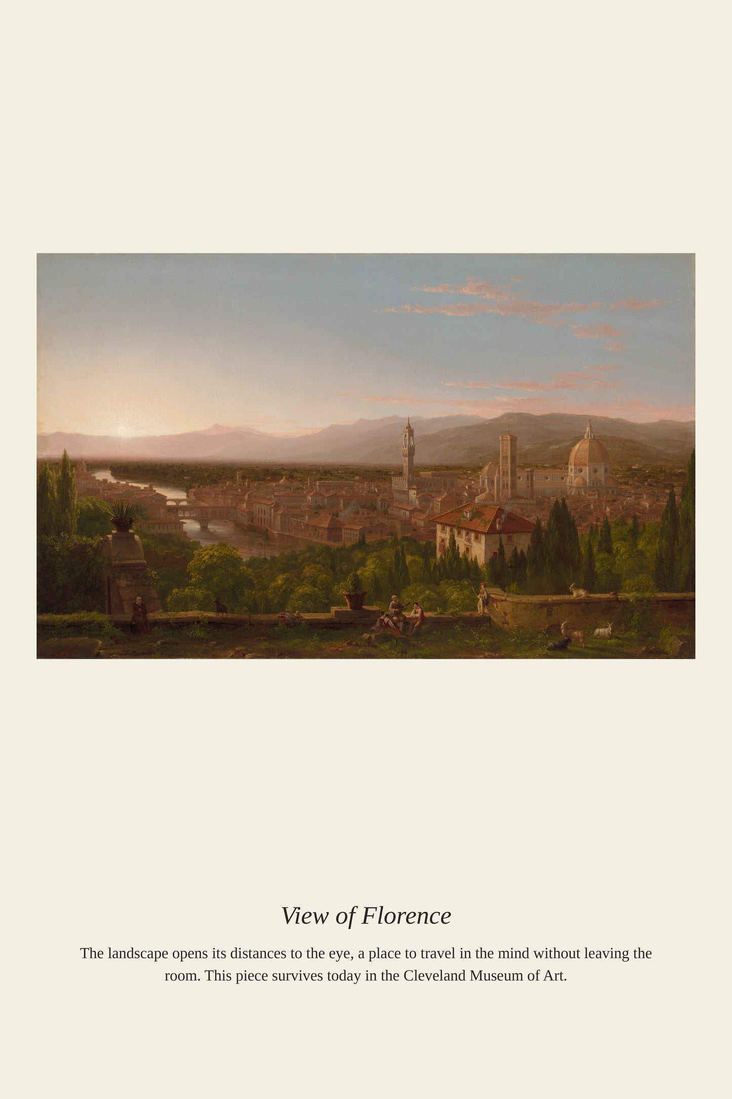 View of Florence - Antique Asian Art Print