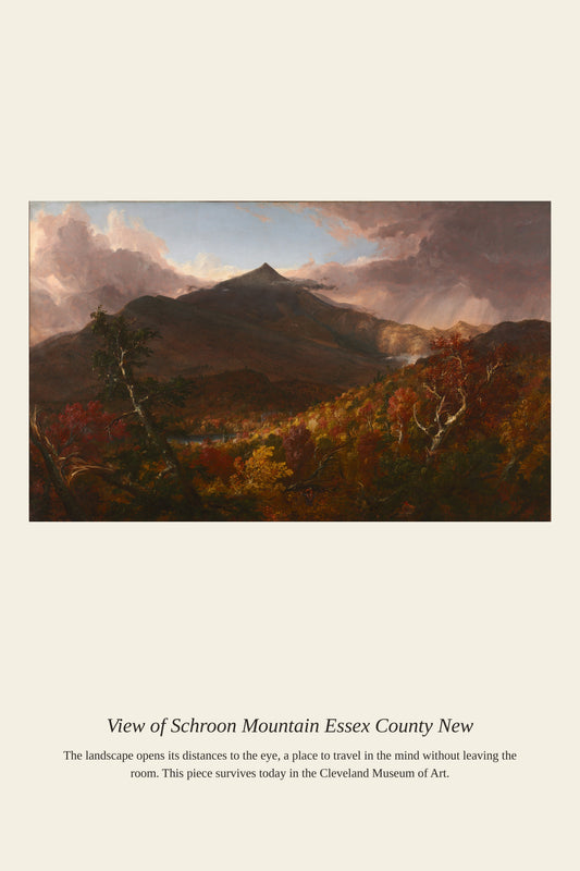 View of Schroon Mountain Essex County New - Antique Map Print