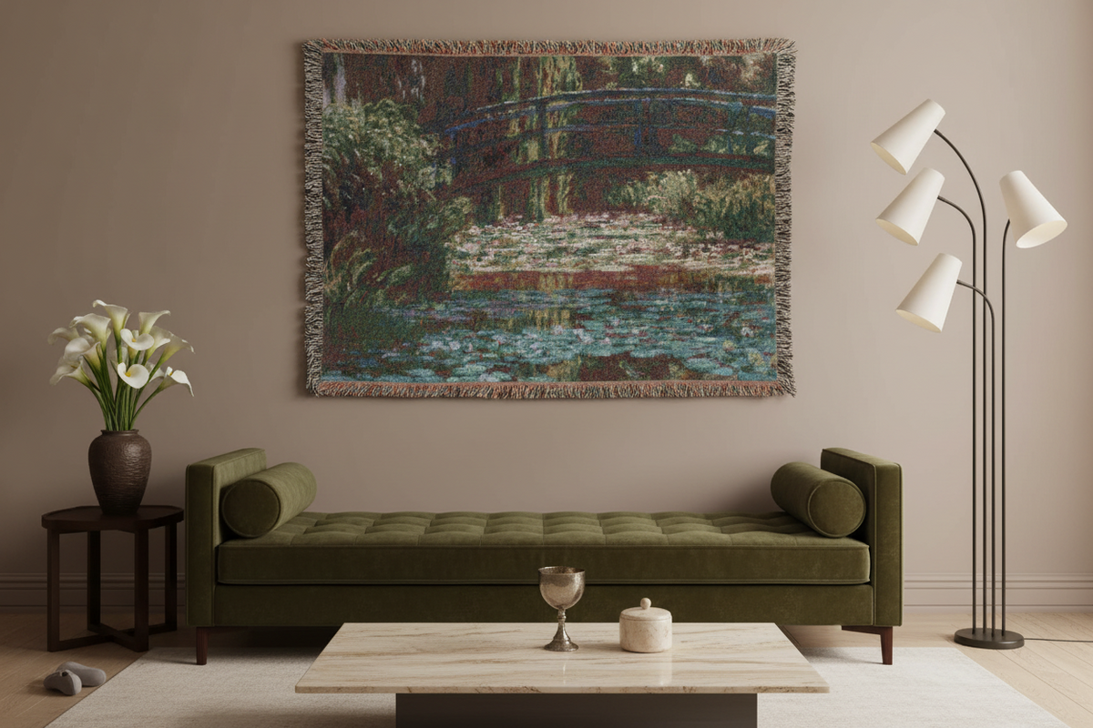 Water Lily Pond — Monet Tapestry Blanket