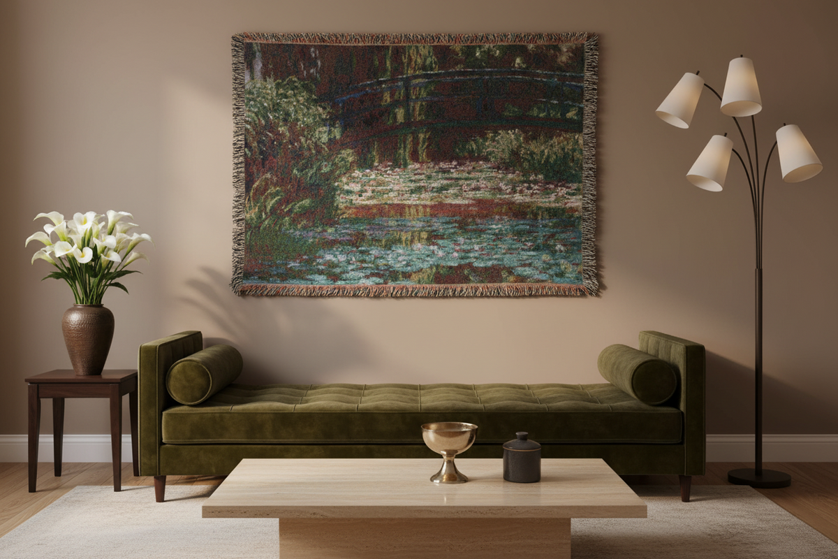 Water Lily Pond — Monet Tapestry Blanket