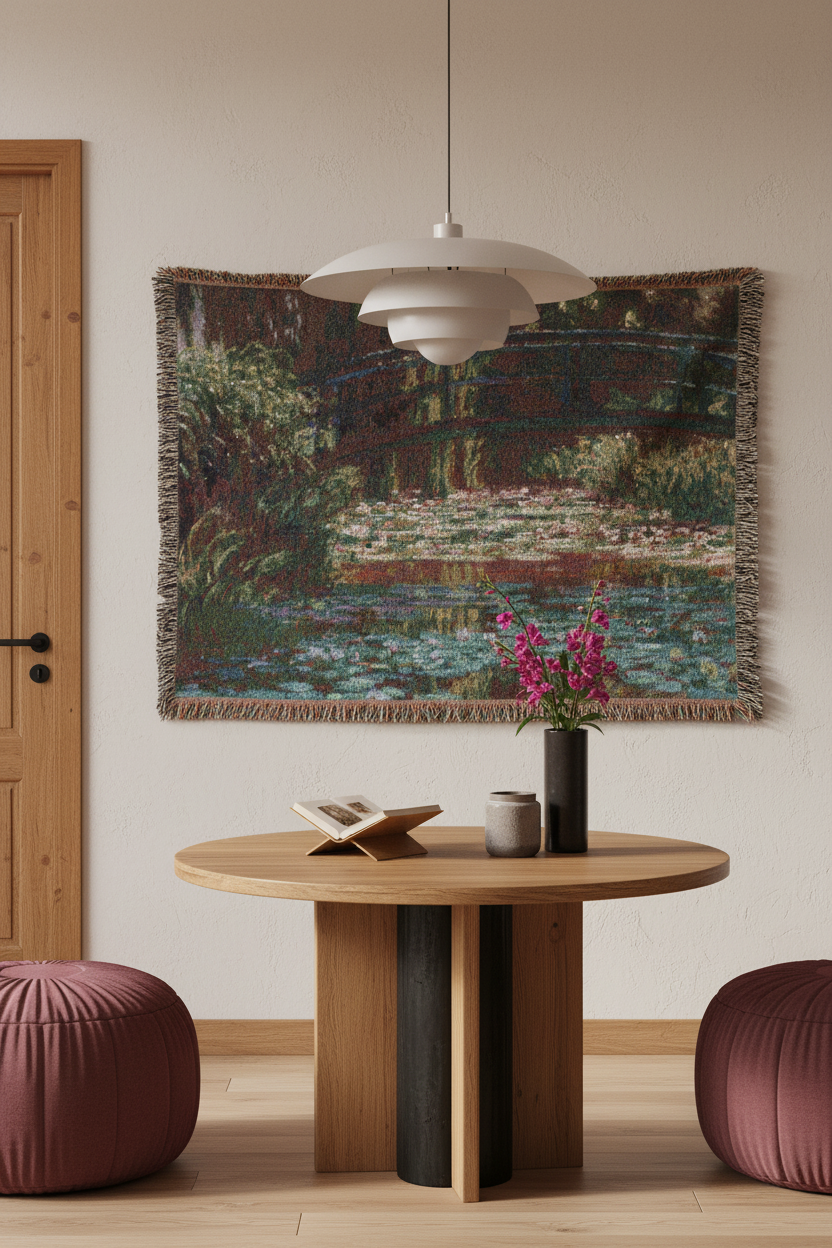 Water Lily Pond — Monet Tapestry Blanket
