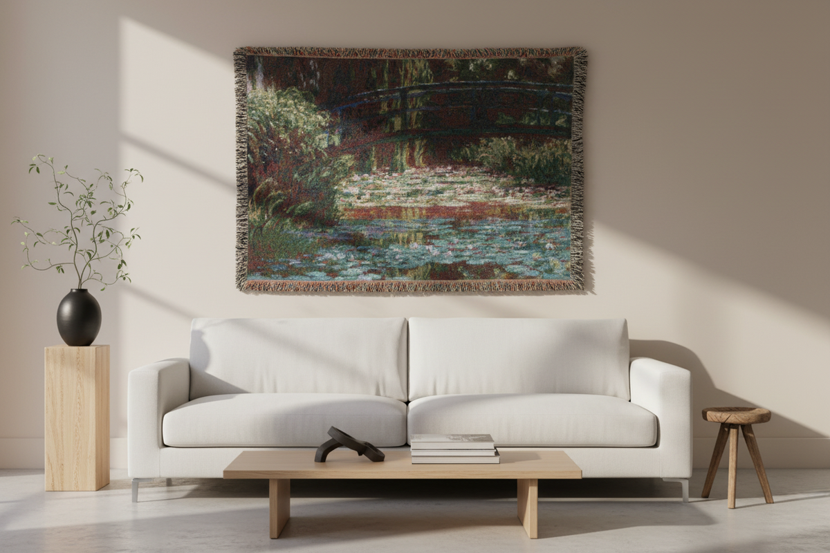 Water Lily Pond — Monet Tapestry Blanket