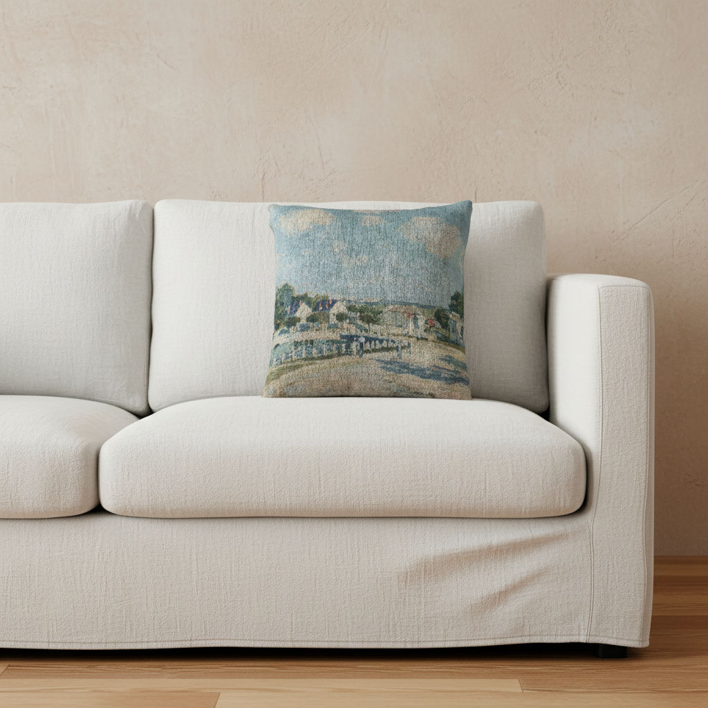 Watering Place at Marly — Sisley Pillow