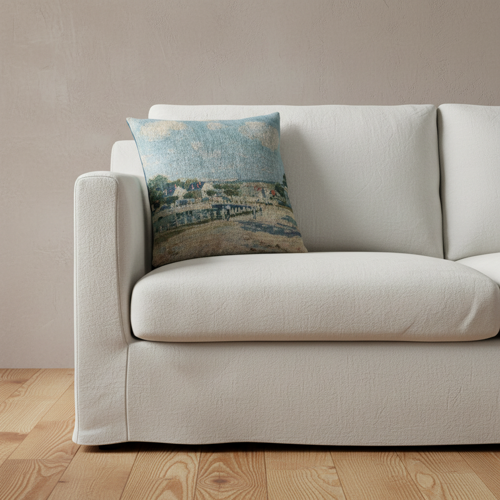 Watering Place at Marly — Sisley Pillow