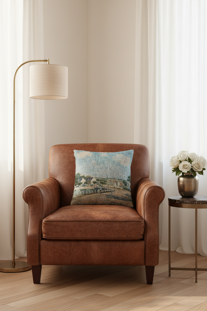 Watering Place at Marly — Sisley Pillow